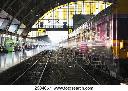 Stock Photo - Bangkok Railway Station; Bangkok, Thailand. Fotosearch