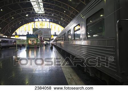 Stock Photo - Bangkok Railway Station; Bangkok, Thailand. Fotosearch
