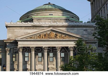 Picture - Bank Of Montreal Building At Place-D'armes In Old Montreal; Montreal Quebec Canada. Fotosearch