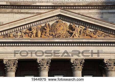 Stock Photography - Bank Of Montreal Building In Place-D'armes In Old Montreal; Montreal Quebec Canada. Fotosearch