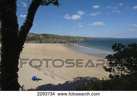 Barafundle Bay. One of the most beautiful beaches in Britain. Pembrokeshire. Wales. Cymru. UK. United Kingdom. View Large Photo Image Picture - Barafundle Bay. One of the most beautiful beaches in Britain. Pembrokeshire. Wales. Cymru. UK. United Kingdom.. Fotosearch
