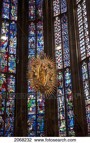 Stock Image - Barbarossa's Chandelier; Aachen North Rhine-Westphalia Germany. Fotosearch