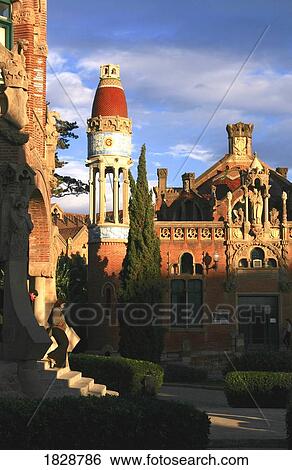 Stock Photograph - Barcelona, Catalonia, Spain; Ornate Church Exterior. Fotosearch