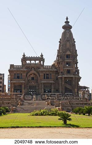 Stock Photo - Baron Empain Palace, Heliopolis, Cairo, Al Qahirah, Egypt. Fotosearch