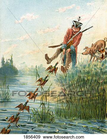 Baron Munchausen Catching Ducks With Bacon Fat Illustration By Alphonse Adolf Bichard From The Book The Adventures Of Baron Munchausen Published C1886 View Large Photo Image Stock Photo - Baron Munchausen Catching Ducks With Bacon Fat Illustration By Alphonse Adolf Bichard From The Book The Adventures Of Baron Munchausen Published C1886. Fotosearch