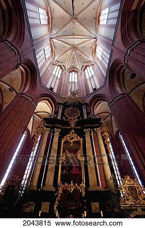 Stock Photography - Baroque Altar In St. Nikolai Church, Wismar, Germany. Fotosearch