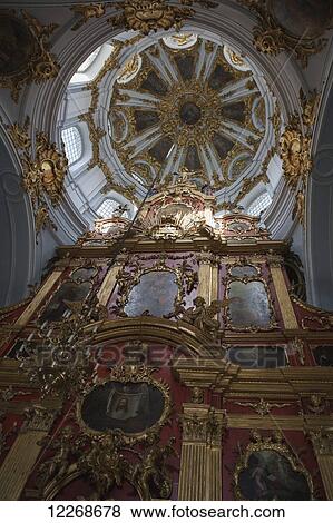 Baroque altar with cherubs and oil paintings St Andrew's Church on Andriyivsky uzviz; Kiev, Ukraine View Large Photo Image Stock Photo - Baroque altar with cherubs and oil paintings St Andrew's Church on Andriyivsky uzviz; Kiev, Ukraine. Fotosearch