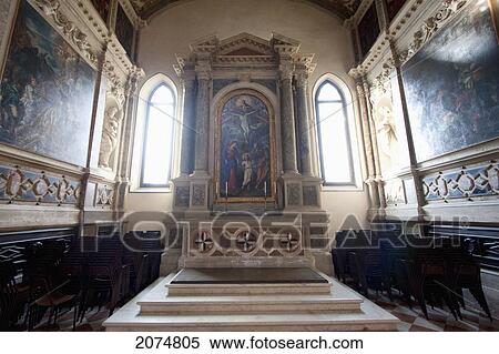 Stock Photography - Baroque Painting In The Duomo (Cathedral), Vicenza, Italy. Fotosearch