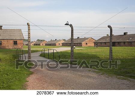 Barracks Of The Men's Camp, Auschwitz-Birkenau Concentration Camp, Oswiecim, Malopolska, Poland View Large Photo Image Stock Photo - Barracks Of The Men's Camp, Auschwitz-Birkenau Concentration Camp, Oswiecim, Malopolska, Poland. Fotosearch