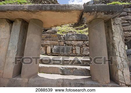 Bas-Reliefs Of The Porch Of The Falcons, The Black And White Portal On El Castillo, Chavin De Huantar, Ancash, Peru View Large Photo Image Stock Photo - Bas-Reliefs Of The Porch Of The Falcons, The Black And White Portal On El Castillo, Chavin De Huantar, Ancash, Peru. Fotosearch