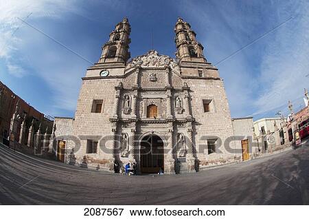 Stock Photo - Basilica Cathedral, Aguascalientes, Mexico. Fotosearch