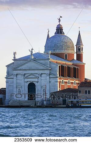 Stock Photo - Basilica Del Santissimo Redentore (Church Of The Most Holy Redeemer); Venice, Italy. Fotosearch