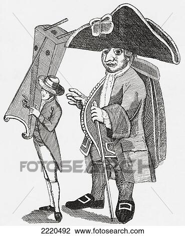Stock Image - Basilio Huaylas Aka Peruvian Giant, The Tallest Man In Peru. This Is Only Known Image Of Him, Originally Published 1805. From The Strand Magazine Published 1894.. Fotosearch
