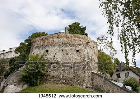 Bastion in the city wall of Duernstein in Wachau, Lower Austria, Austria View Large Photo Image Stock Image - Bastion in the city wall of Duernstein in Wachau, Lower Austria, Austria. Fotosearch