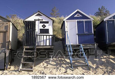 Stock Photo - Bathing Huts. Fotosearch