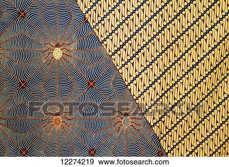 Stock Photo - Batik fabric on display at the Danar Hadi Batik Museum, Surakarta (Solo), Central Java, Indonesia. Fotosearch