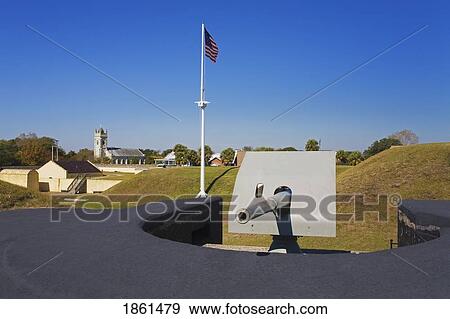 Stock Photo - Battery Mccorkle, Fort Moultrie On Sullivan's Island, Charleston County, South Carolina, Usa. Fotosearch