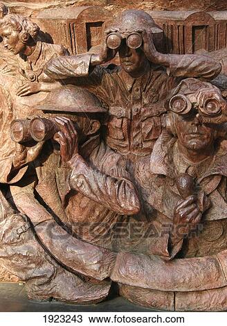 Stock Image - Battle Of Britain Memorial; Embankment, London, England, United Kingdom. Fotosearch