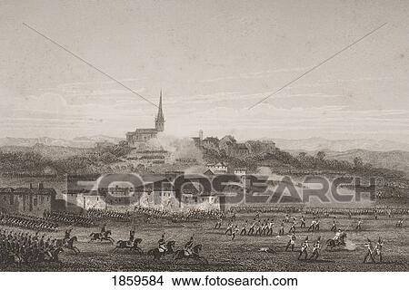 Picture - Battle Of Montebello, 9Th June 1800. Engraved By H. Bibby After J. Garbaul. From England's Battles By Sea And Land By Lieut Col Williams, The London Printing And Publishing Company Circa 1890S. Fotosearch
