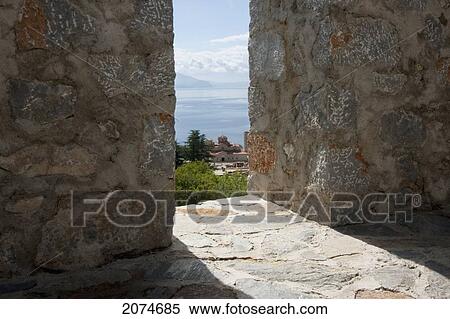 Battlement Of Czar Samuel's Fortress, Ohrid, Macedonia View Large Photo Image Stock Photography - Battlement Of Czar Samuel's Fortress, Ohrid, Macedonia. Fotosearch