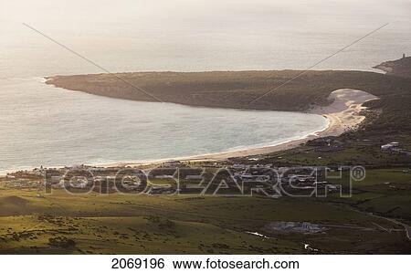 Bay Of Bolonia; Tarifa Cadiz Andalusia Spain View Large Photo Image Stock Photograph - Bay Of Bolonia; Tarifa Cadiz Andalusia Spain. Fotosearch