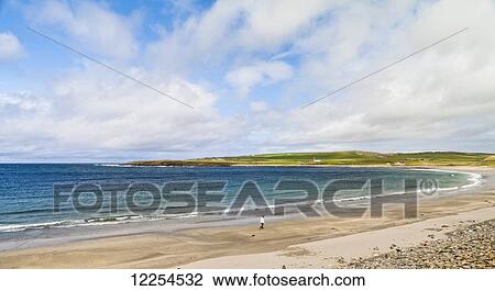 Stock Image - Bay of Skaill; Orkney, Scotland. Fotosearch