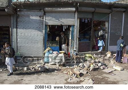 Bazaar Damaged By The 8 October 2005 Earthquake, Chinari, Azad Kashmir, Pakistan View Large Photo Image Stock Image - Bazaar Damaged By The 8 October 2005 Earthquake, Chinari, Azad Kashmir, Pakistan. Fotosearch