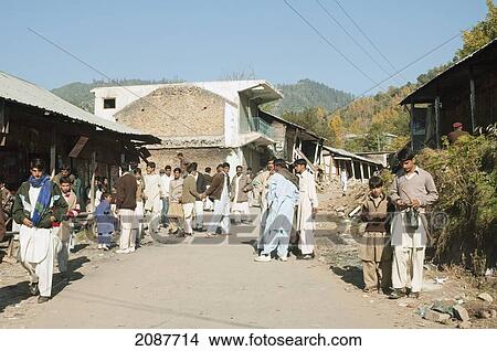 Bazaar Destroyed By The 8 October 2005 Earthquake, Sudhangali, Azad Kashmir, Pakistan View Large Photo Image Picture - Bazaar Destroyed By The 8 October 2005 Earthquake, Sudhangali, Azad Kashmir, Pakistan. Fotosearch