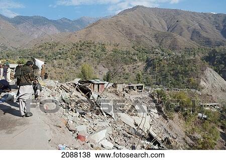 Bazaar Destroyed By The 8 October 2005 Earthquake, Chinari, Azad Kashmir, Pakistan View Large Photo Image Stock Photo - Bazaar Destroyed By The 8 October 2005 Earthquake, Chinari, Azad Kashmir, Pakistan. Fotosearch