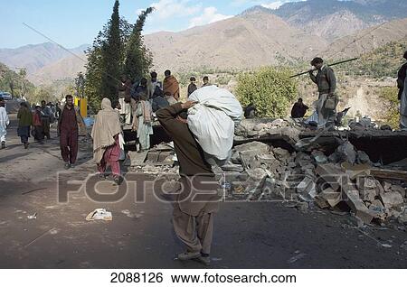 Bazaar Destroyed By The 8 October 2005 Earthquake, Chinari, Azad Kashmir, Pakistan View Large Photo Image Stock Photograph - Bazaar Destroyed By The 8 October 2005 Earthquake, Chinari, Azad Kashmir, Pakistan. Fotosearch