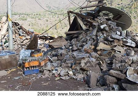 Bazaar Destroyed By The 8 October 2005 Earthquake, Chinari, Azad Kashmir, Pakistan View Large Photo Image Stock Photography - Bazaar Destroyed By The 8 October 2005 Earthquake, Chinari, Azad Kashmir, Pakistan. Fotosearch