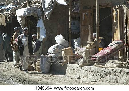 Picture - Bazaar Of Syahgerd, Parwan Province, Afghanistan. Fotosearch