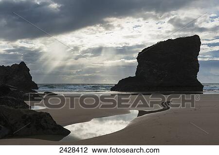 Beach at Bedruthan Steps; Cornwall, England View Large Photo Image Stock Image - Beach at Bedruthan Steps; Cornwall, England. Fotosearch