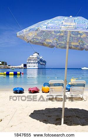 Stock Photography - Beach At Island Village Entertainment Complex; Ocho Rios, St. Ann's Parish, Jamaica, Caribbean. Fotosearch
