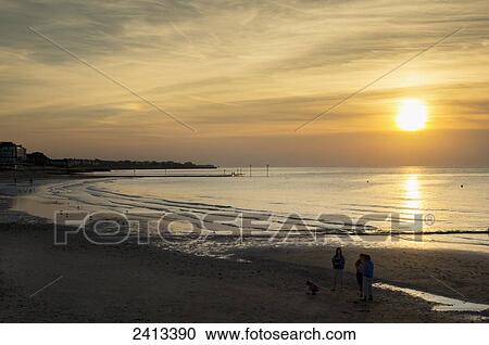 Beach at sunset; Margate, Kent, England View Large Photo Image Stock Image - Beach at sunset; Margate, Kent, England. Fotosearch