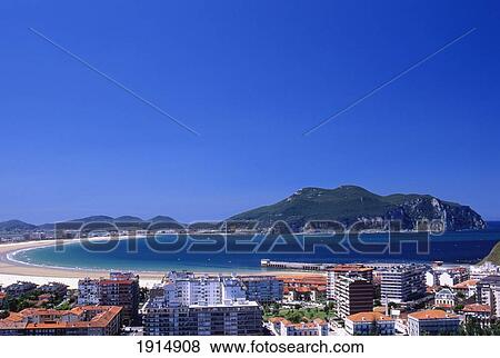 Beach & Bay View Large Photo Image Stock Photo - Beach & Bay. Fotosearch