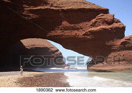 Stock Image - Beach Between Mirleft And Sidi Ifni. Fotosearch