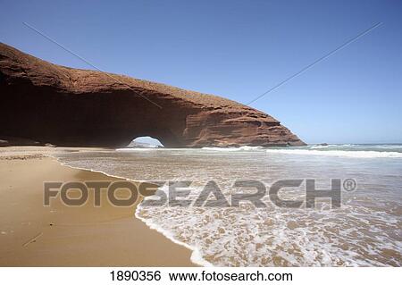 Stock Photograph - Beach Between Mirleft And Sidi Ifni. Fotosearch