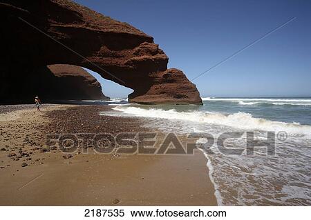 Stock Photography - Beach between Mirleft and Sidi Ifni, Southern Morocco; Morocco. Fotosearch