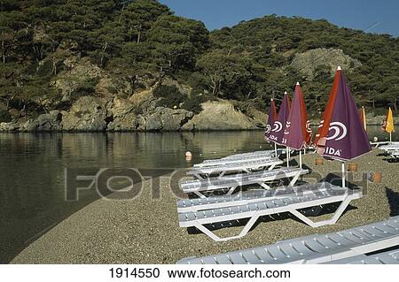 Beach Chairs On Turquoise Coast View Large Photo Image Stock Image - Beach Chairs On Turquoise Coast. Fotosearch