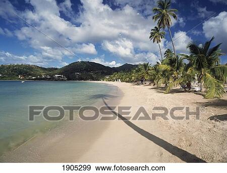 Beach Front Of The Carlisle Bay Hotel, Antigua. View Large Photo Image Stock Photo - Beach Front Of The Carlisle Bay Hotel, Antigua.. Fotosearch