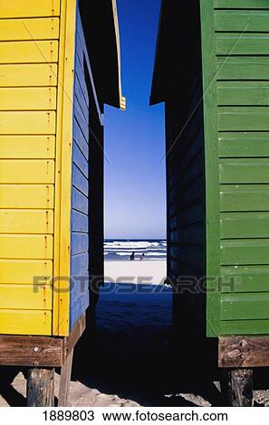 Stock Image - Beach Houses, Close Up. Fotosearch