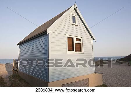 Beach Hut; Christchurch Harbour, Mudeford, Dorset, England, United Kingdom View Large Photo Image Picture - Beach Hut; Christchurch Harbour, Mudeford, Dorset, England, United Kingdom. Fotosearch