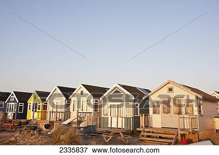 Beach Huts; Christchurch Harbour, Mudeford, Dorset, England, United Kingdom View Large Photo Image Stock Photo - Beach Huts; Christchurch Harbour, Mudeford, Dorset, England, United Kingdom. Fotosearch