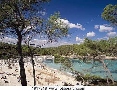 Stock Photo - Beach In Cala Mondrago. Fotosearch