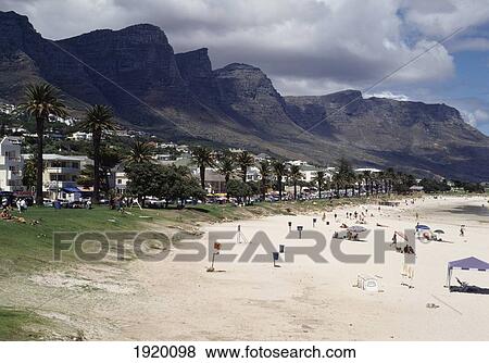 Stock Photo - Beach In Cape Town. Fotosearch
