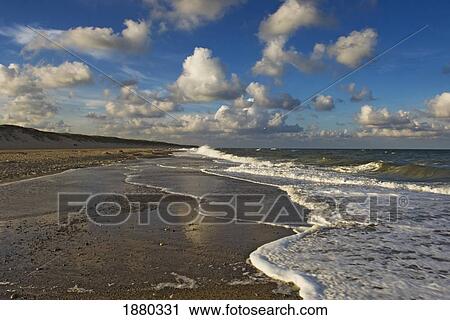 Stock Image - Beach In West Jutland.. Fotosearch