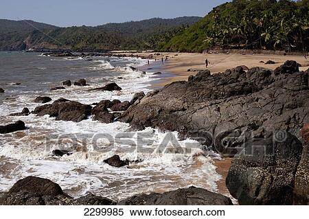 Beach scene, Cola beach, Goa, India. View Large Photo Image Stock Photography - Beach scene, Cola beach, Goa, India.. Fotosearch