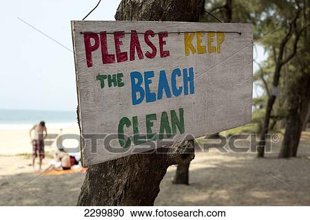 Beach Sign, Turtle Beach, Goa, India. View Large Photo Image Stock Image - Beach Sign, Turtle Beach, Goa, India.. Fotosearch