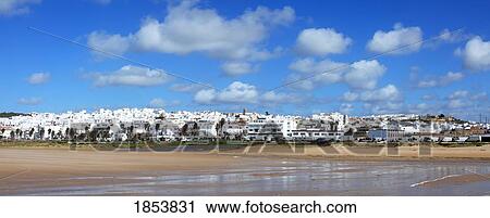Stock Image - Beach Town, Conil De La Frontera, Costa De La Luz, Cadiz, Spain. Fotosearch